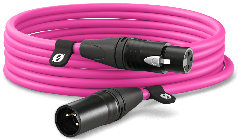 RODE XLR3 6m Premium XLR Cable in Pink
