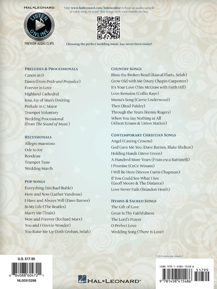 The Bride's Wedding Music Collection PVG
