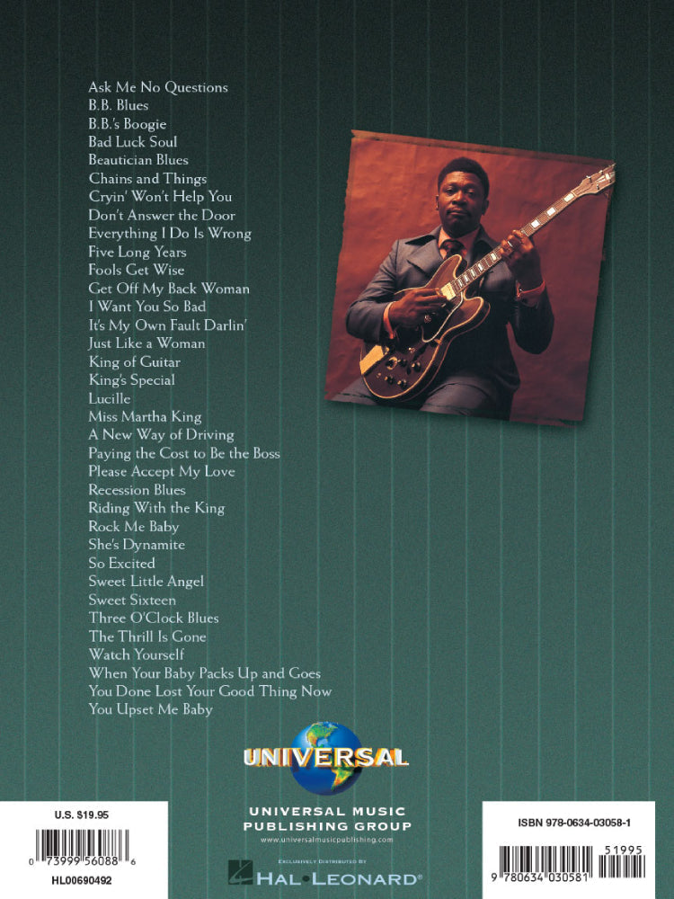B.B. King Anthology Recorded Versions Guitar Tab
