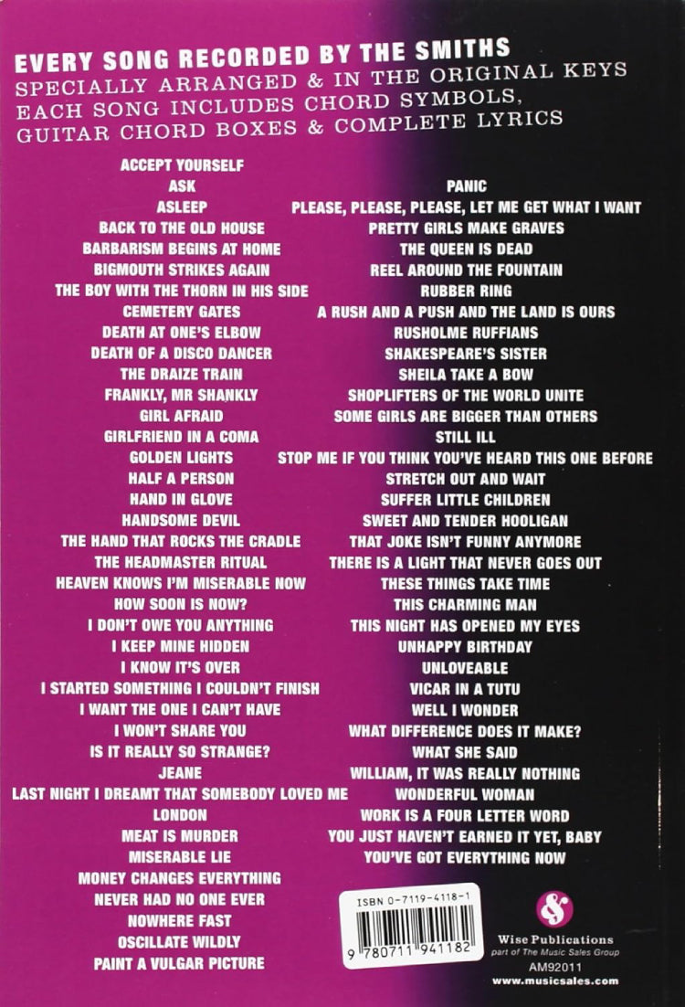 The Smiths Complete Chord Songbook
