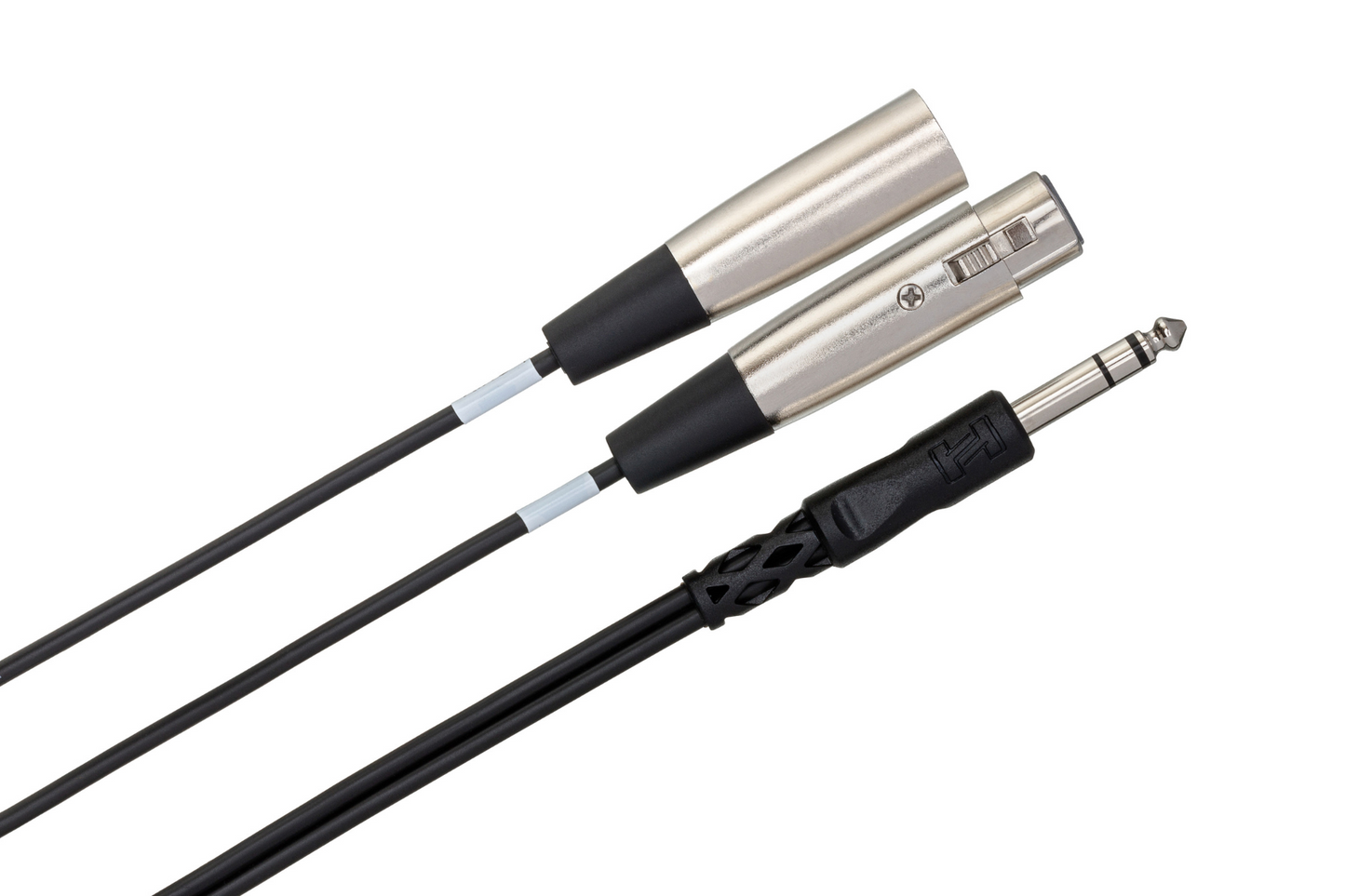 Hosa SRC203 Insert Cable, 1/4 IN TRS to XLR3M And XLR3F, 3 M
