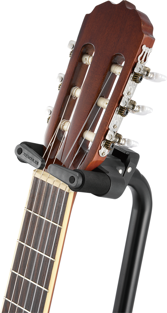 Hercules GS414BPLUS: Auto Grab Single Guitar Stand w/-Leg Rest (MC6)
