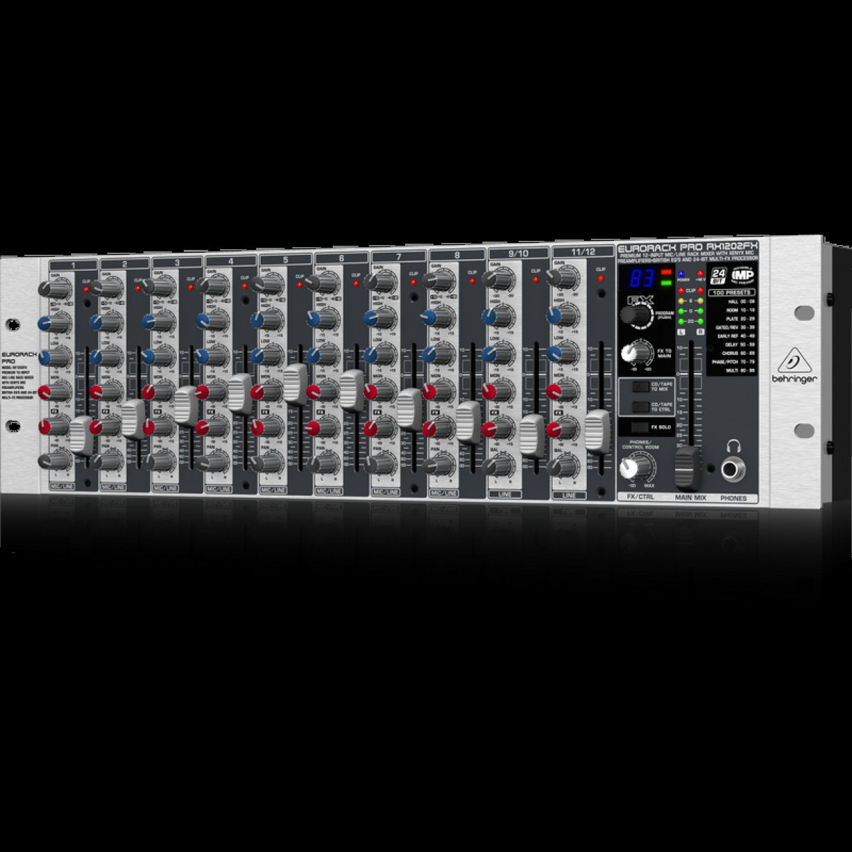 Behringer Eurorack PRO RX1202FX Rack Mixer