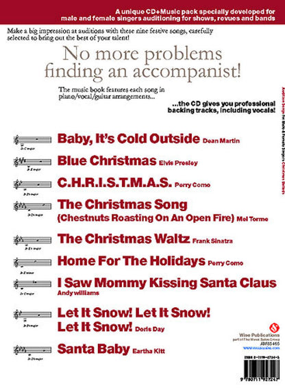 Audition Songs Christmas Ballads Bk/Cd