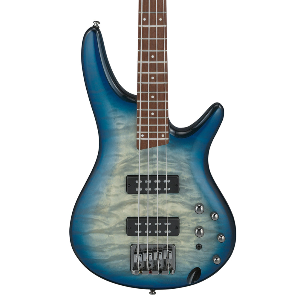 Ibanez SR400EQM Electric Bass in Stained Cosmic Blue Starburst