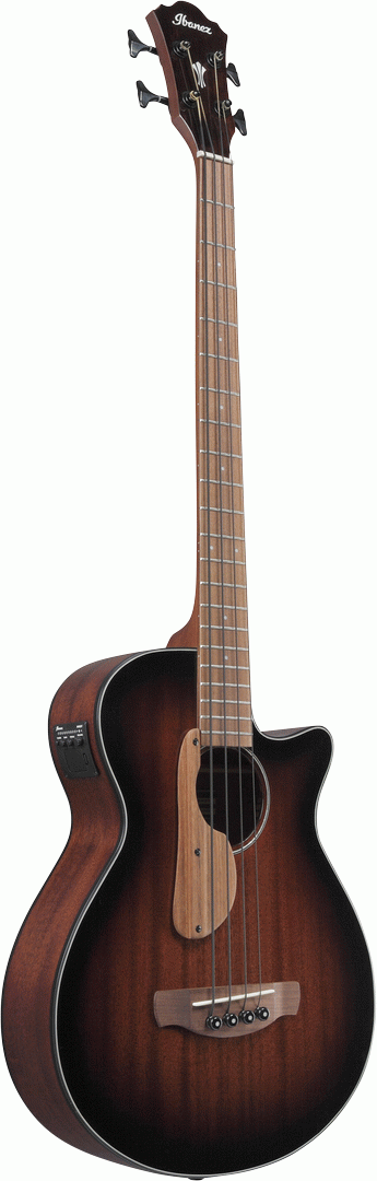 Ibanez AEGB24E Acoustic Bass in Mahogany Sunburst High Gloss