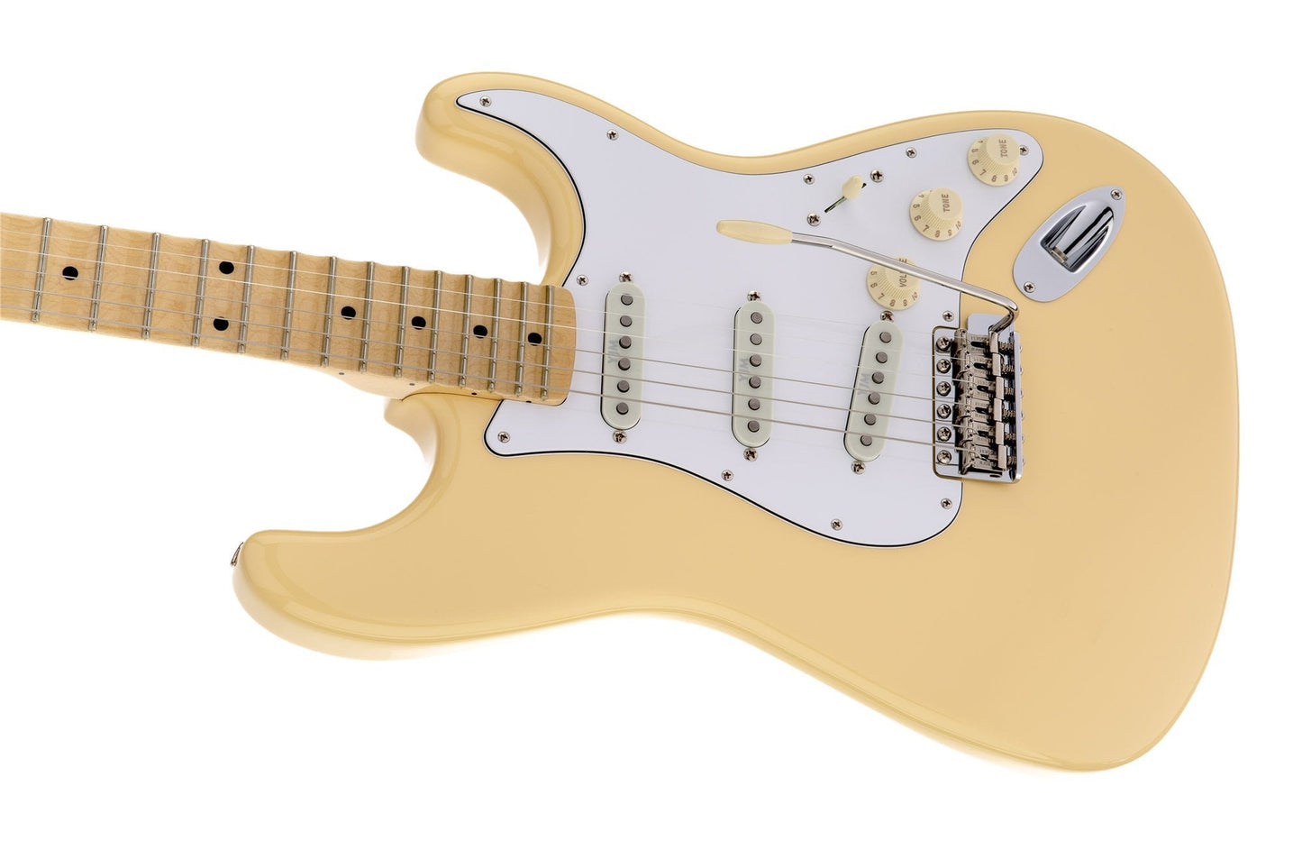 Fender Yngwie Malmsteen Stratocaster, Scalloped Maple Fingerboard in Vintage White