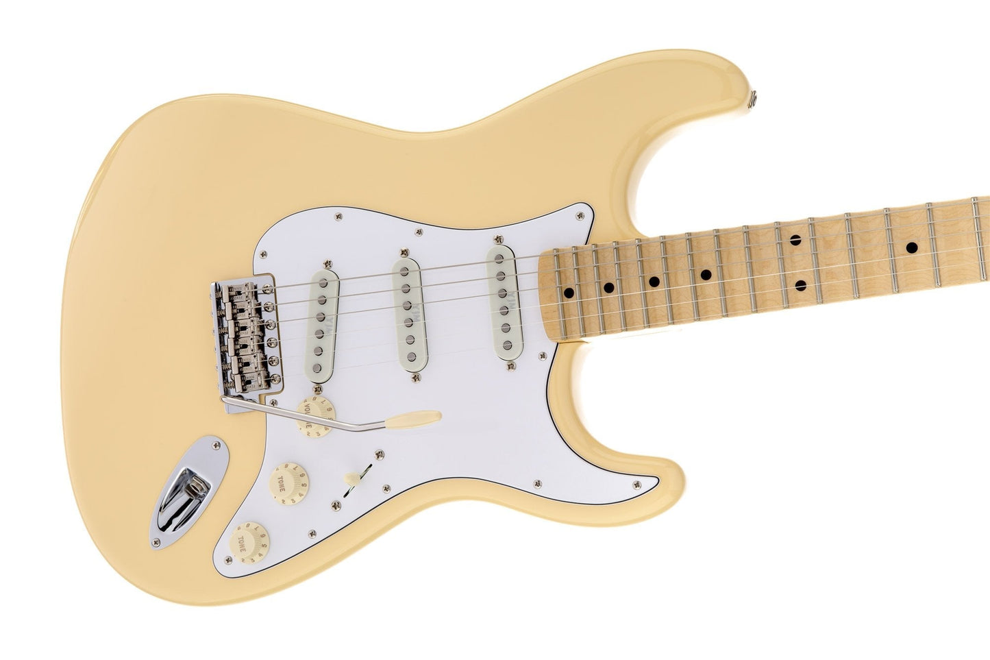 Fender Yngwie Malmsteen Stratocaster, Scalloped Maple Fingerboard in Vintage White