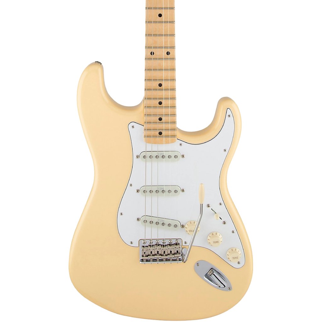 Fender Yngwie Malmsteen Stratocaster, Scalloped Maple Fingerboard in Vintage White