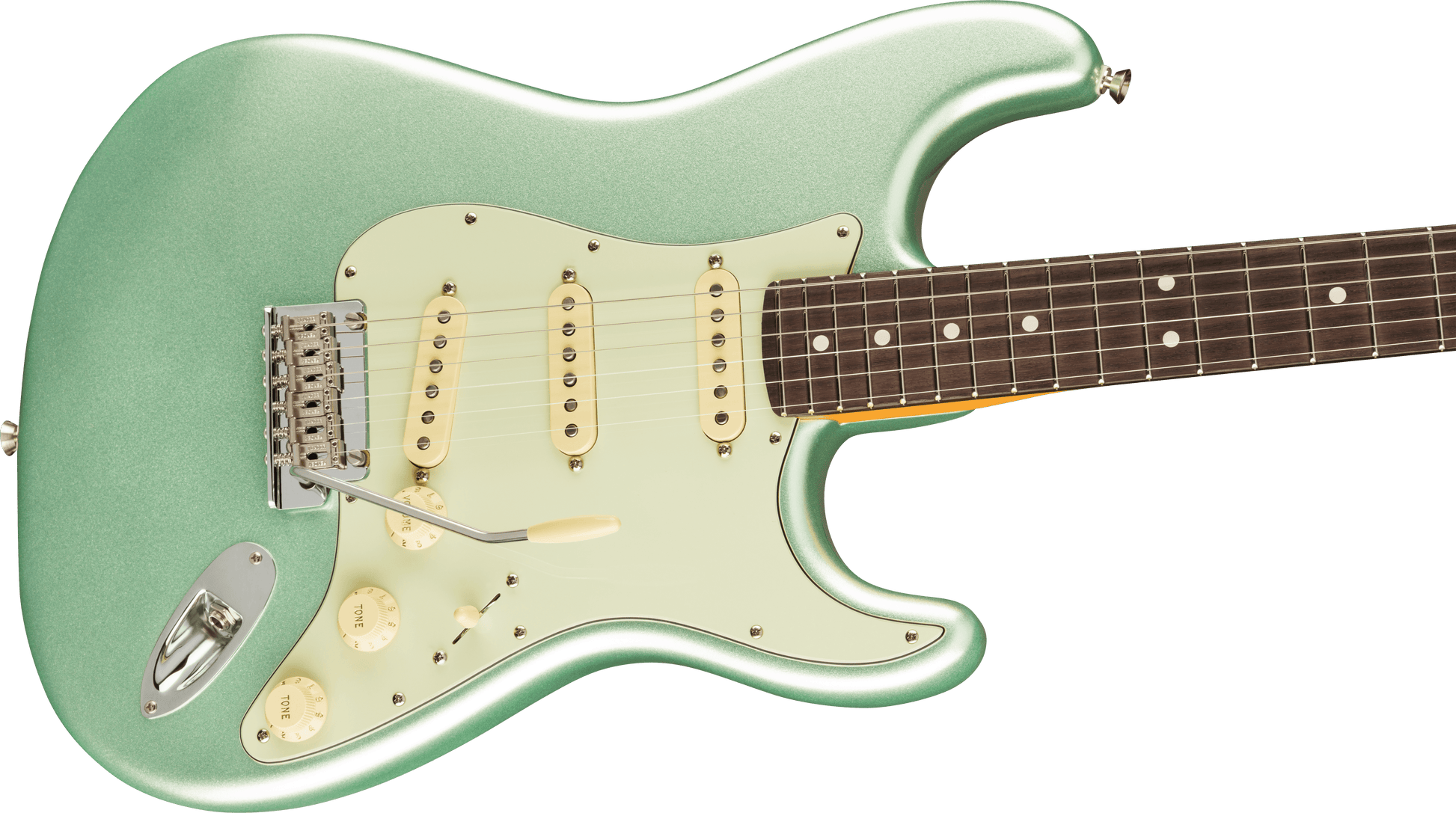 Fender American Professional II Stratocaster, Rosewood Fingerboard in Mystic Surf Green