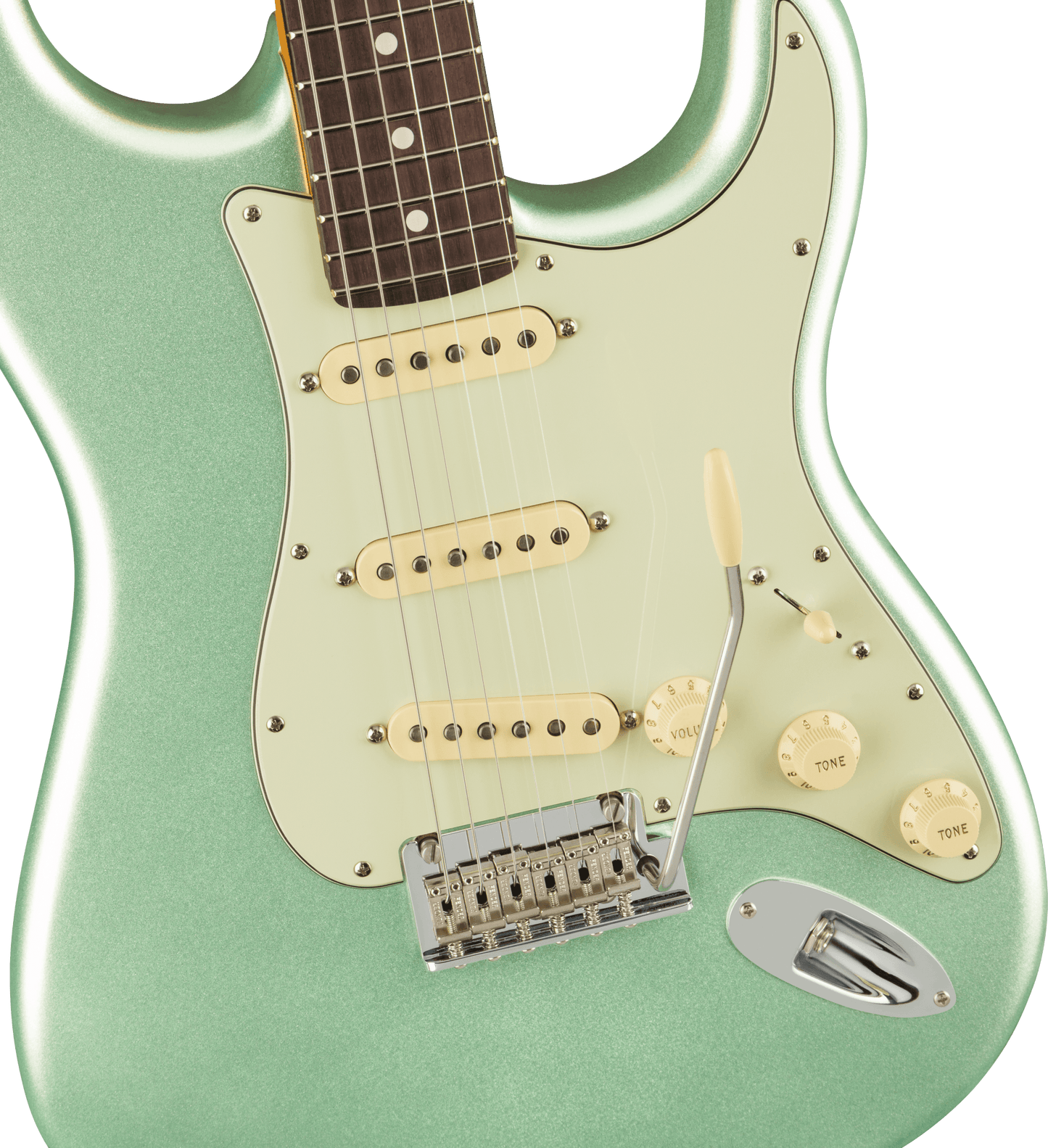 Fender American Professional II Stratocaster, Rosewood Fingerboard in Mystic Surf Green