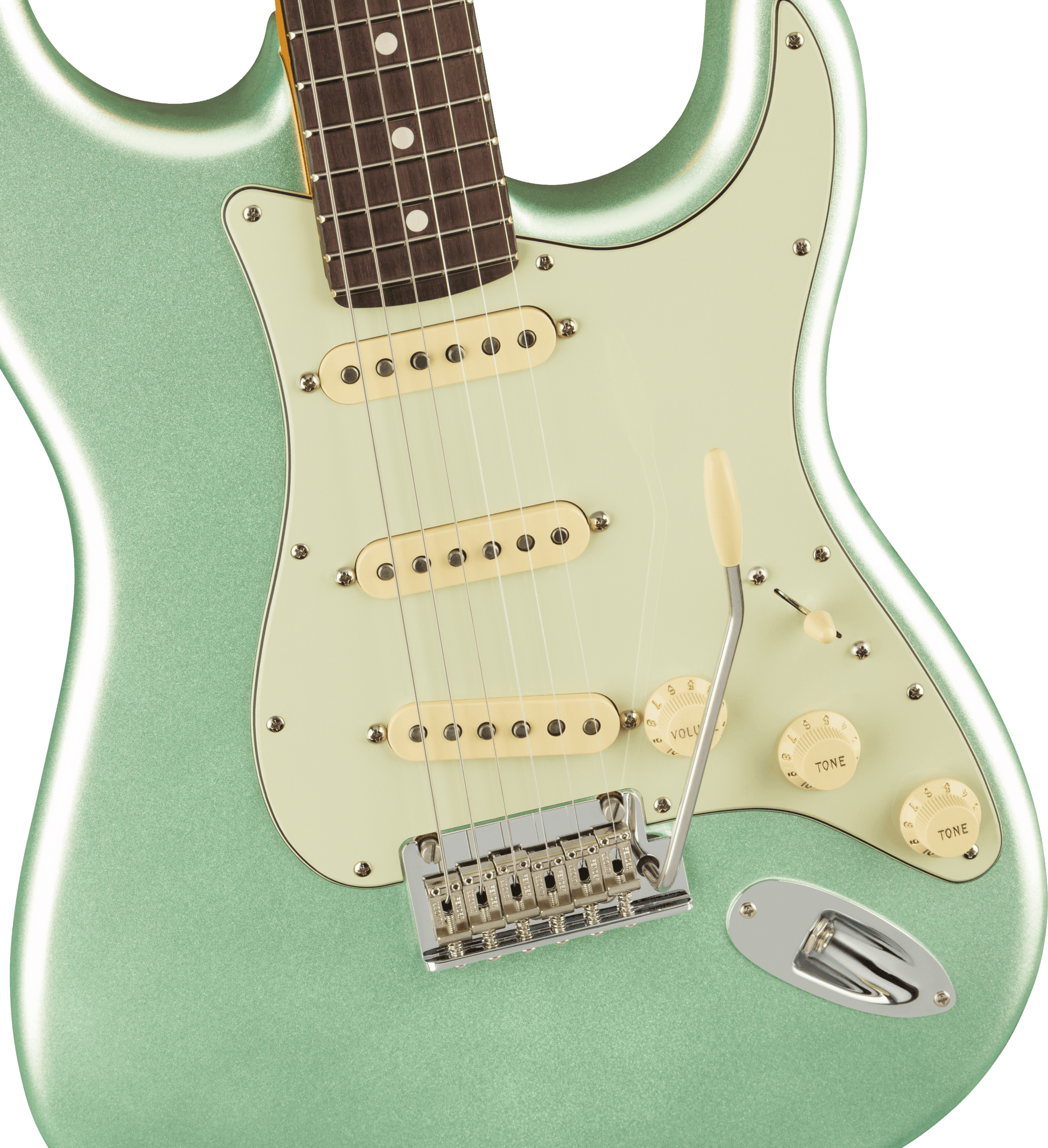 Fender American Professional II Stratocaster, Rosewood Fingerboard in Mystic Surf Green