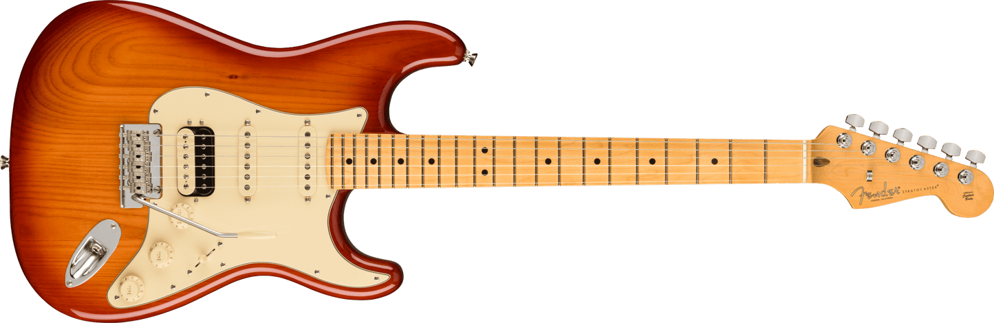 Fender American Professional II Stratocaster® HSS, Maple Fingerboard in Sienna Sunburst
