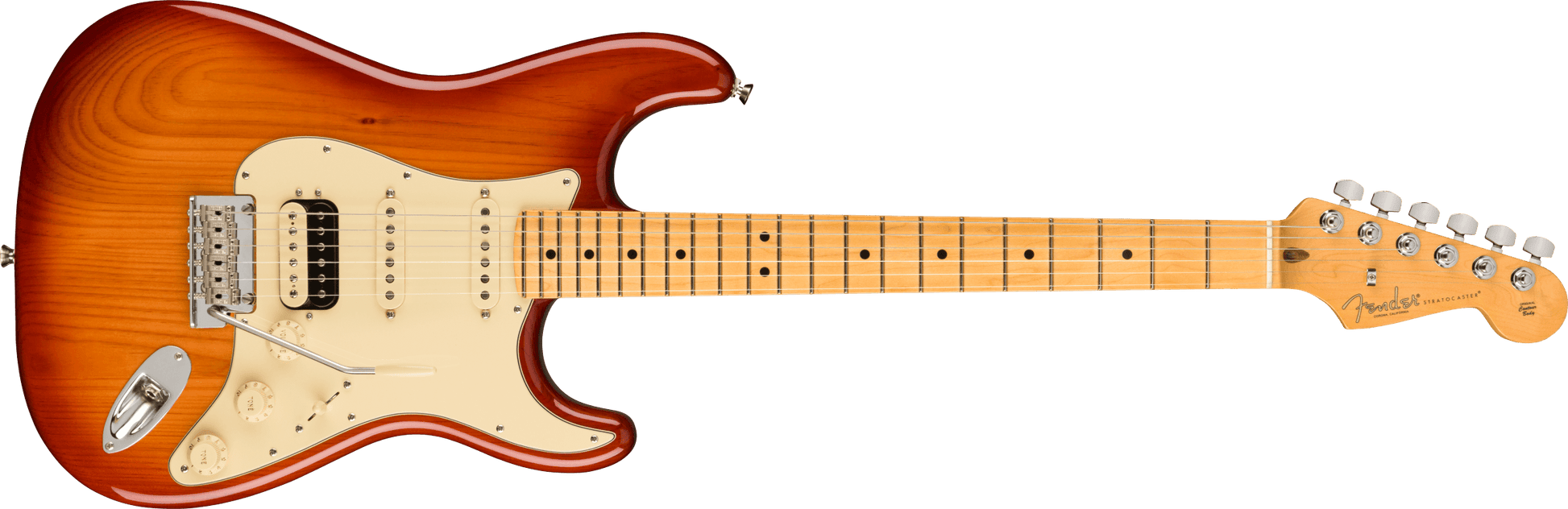 Fender American Professional II Stratocaster® HSS, Maple Fingerboard in Sienna Sunburst