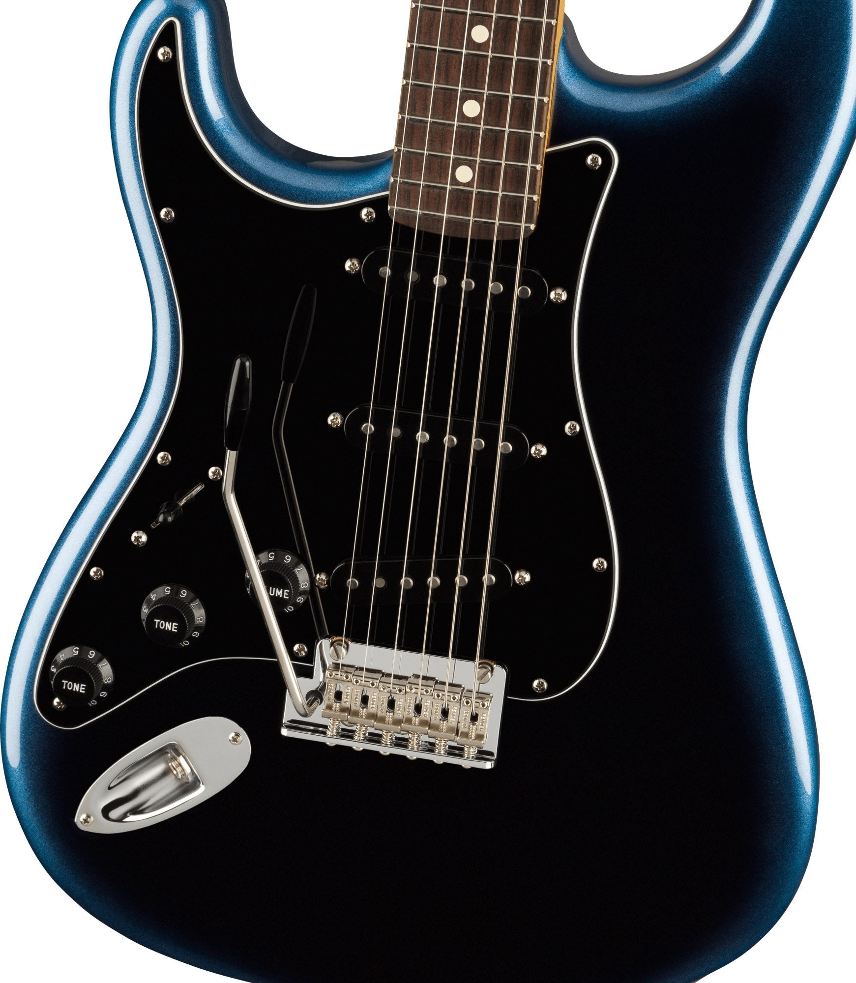 Fender American Professional II Stratocaster Left Hand, Rosewood Fingerboard in Dark Night