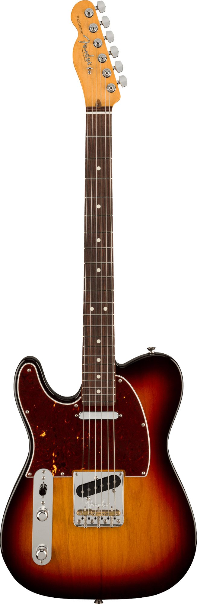 Fender American Professional II Telecaster Left Hand, Rosewood Fingerboard in 3 Color Sunburst