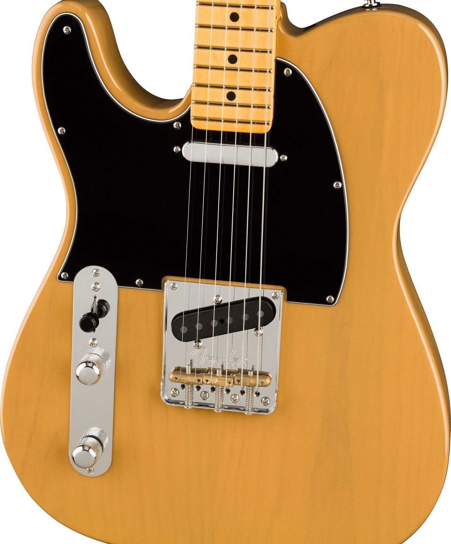 Fender American Professional II Telecaster Left Hand, Maple Fingerboard in Butterscotch Blonde