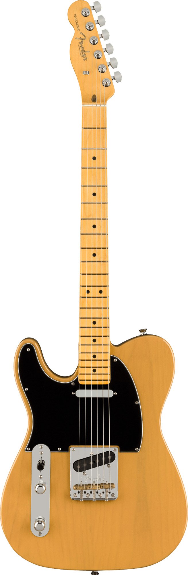 Fender American Professional II Telecaster Left Hand, Maple Fingerboard in Butterscotch Blonde