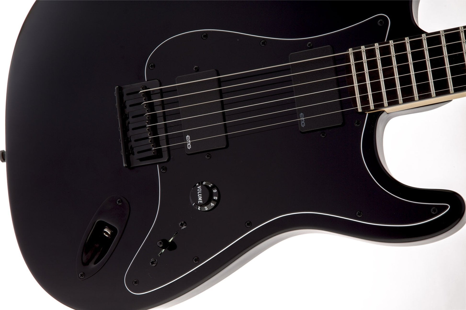 Fender Jim Root Stratocaster, Ebony Fingerboard in Flat Black