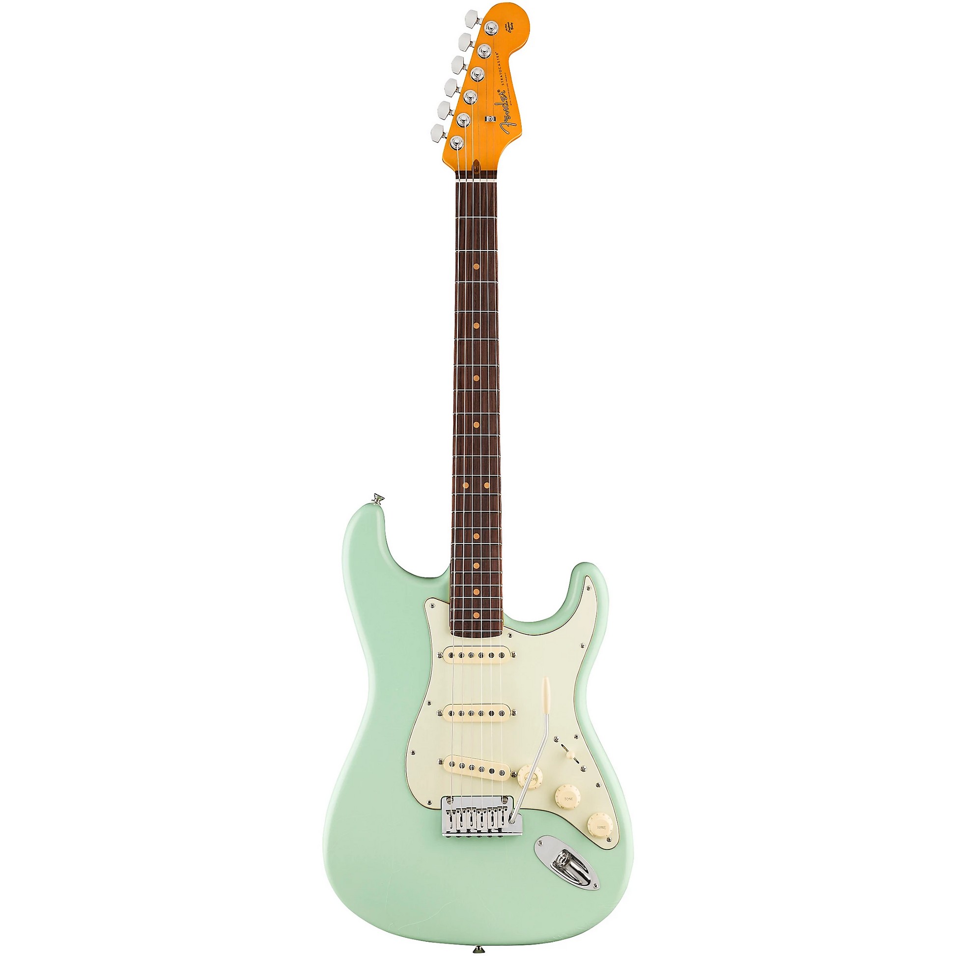 Fender American Ultra Luxe '60s Stratocaster, Rosewood Fingerboard in Surf Green | B-STOCK