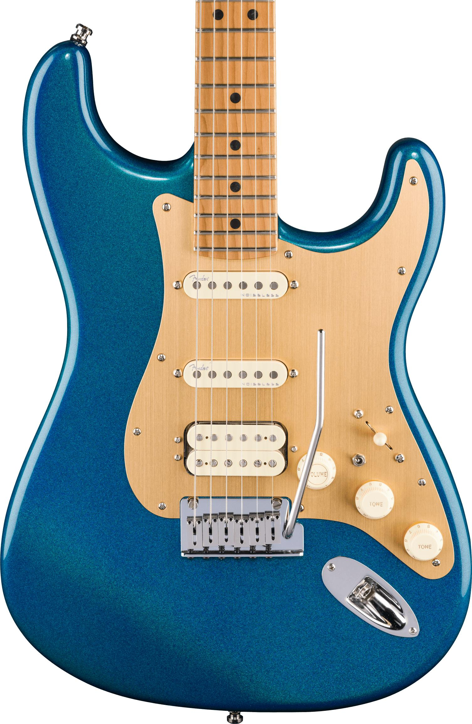 Fender Limited Edition American Ultra II Stratocaster HSS, Roasted Maple Fingerboard in Aurora