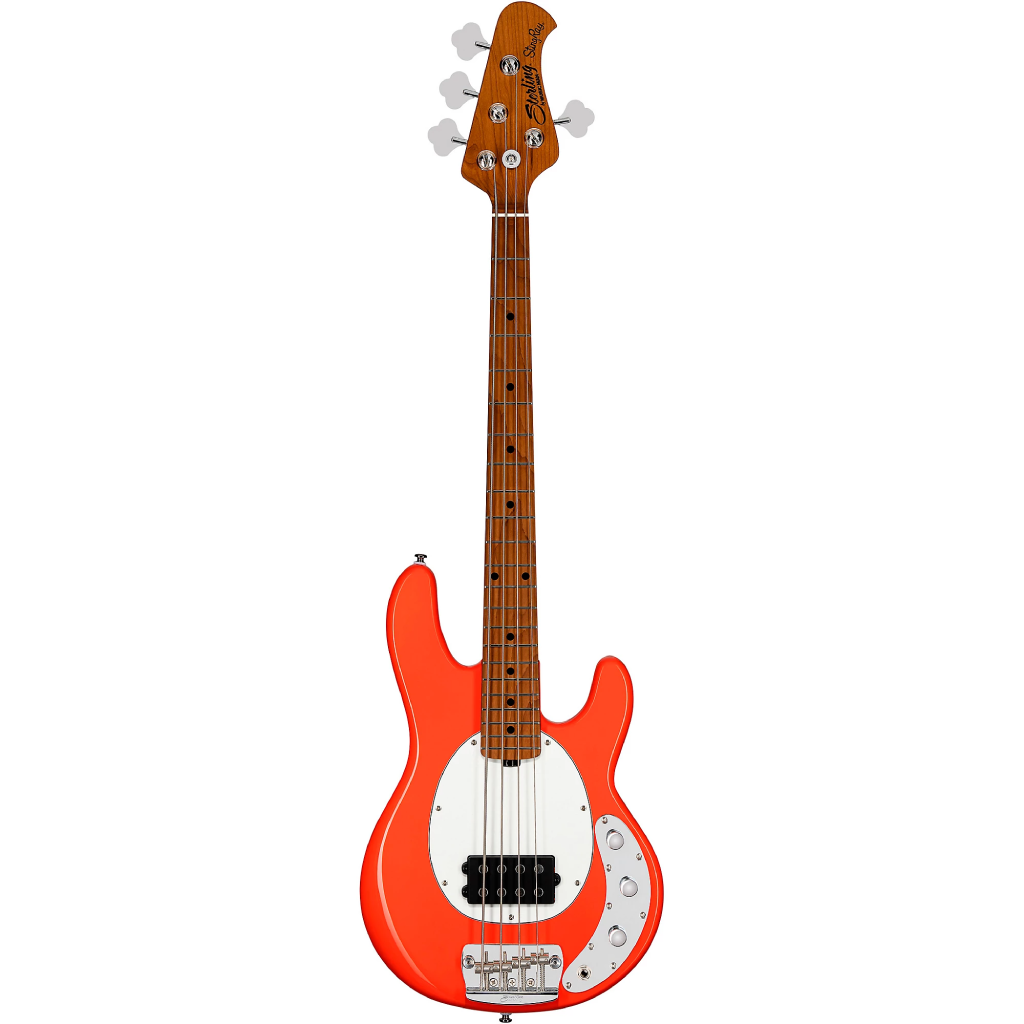 Sterling by Music Man StingRay 4 Short Scale Bass Guitar in Fiesta Red