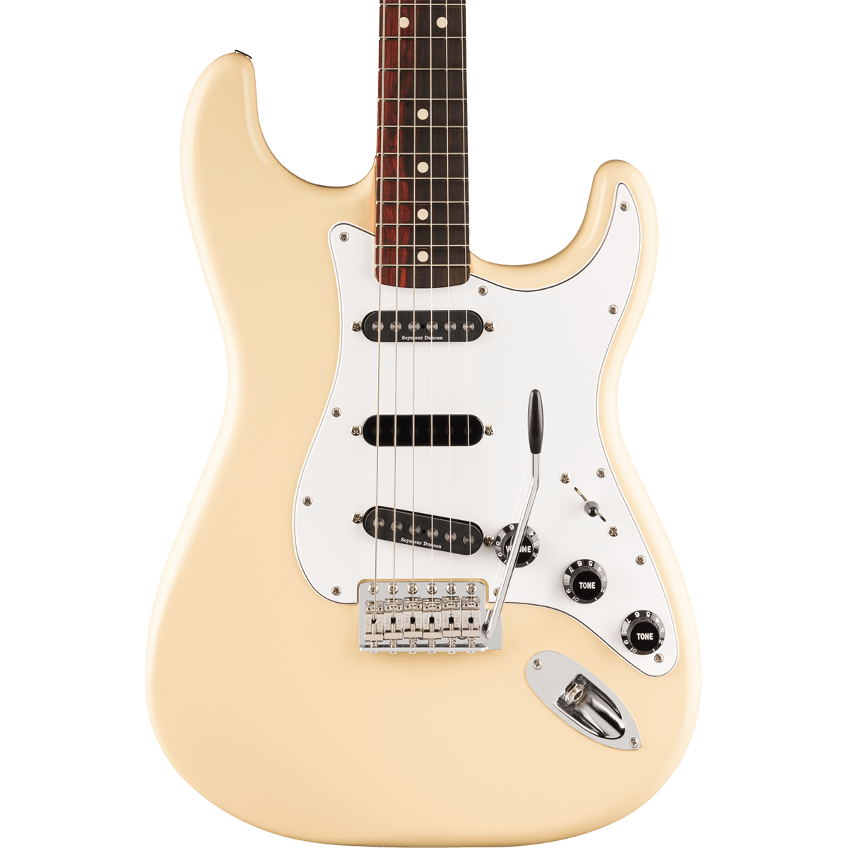 Fender Ritchie Blackmore Stratocaster, Scalloped Rosewood Fingerboard in Olympic White