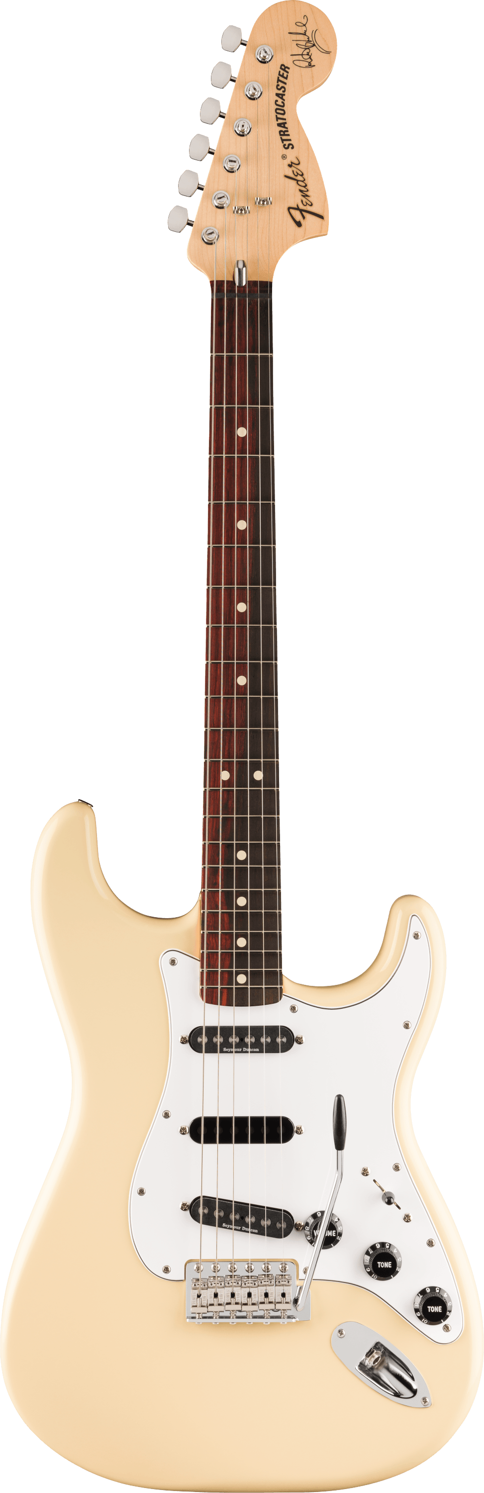 Fender Ritchie Blackmore Stratocaster, Scalloped Rosewood Fingerboard in Olympic White