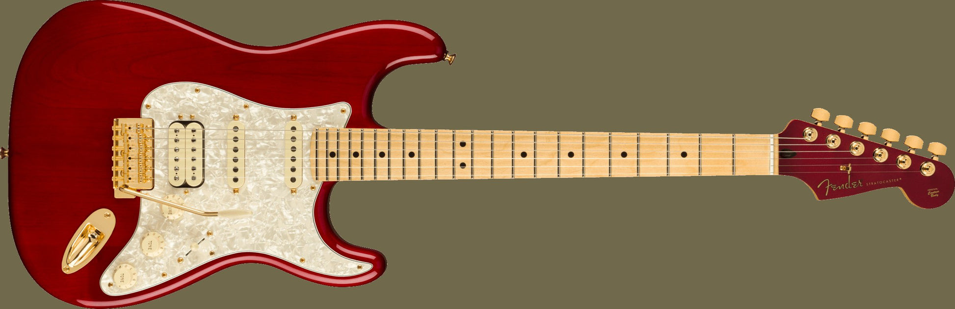 Fender Tash Sultana Stratocaster, Maple Fingerboard in Transparent Cherry