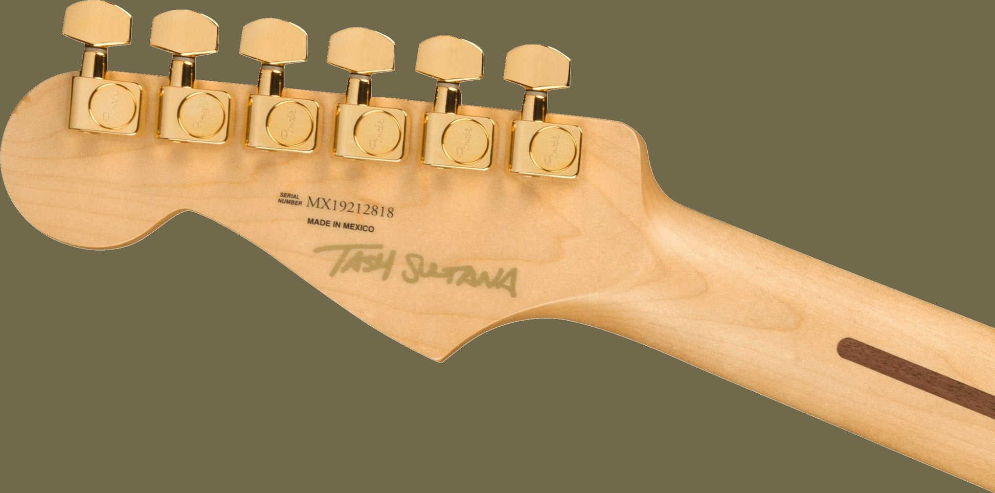 Fender Tash Sultana Stratocaster, Maple Fingerboard in Transparent Cherry