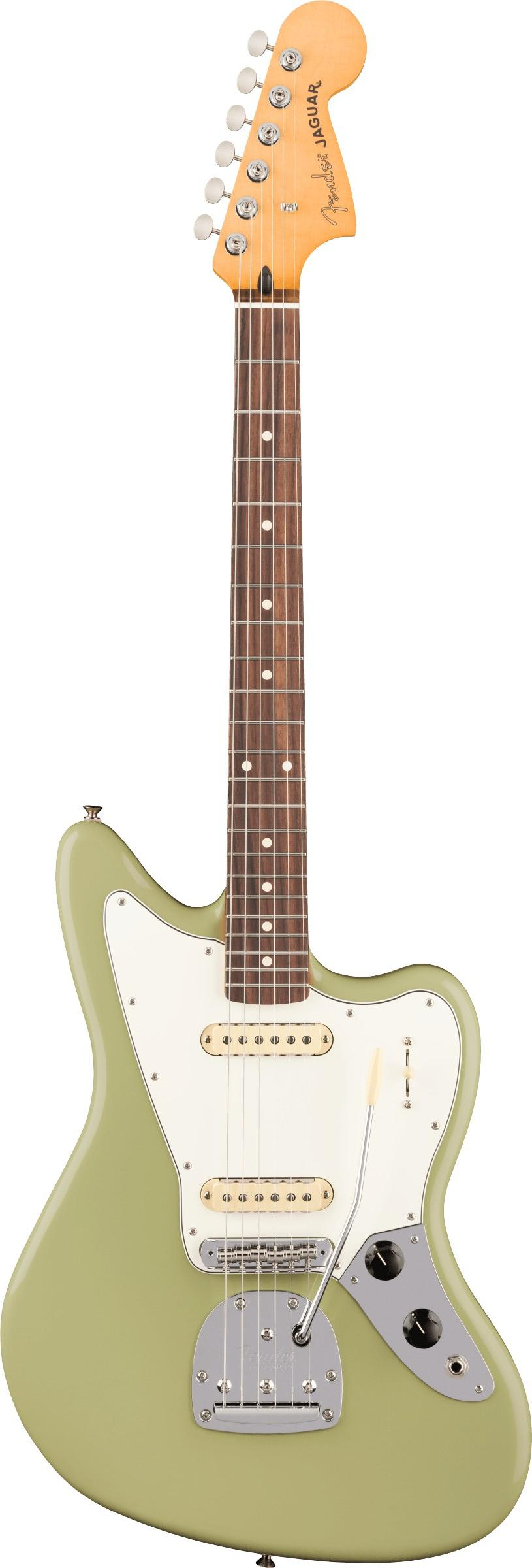 Fender Player II Jaguar Electric Guitar, Rosewood Fingerboard in Birch Green