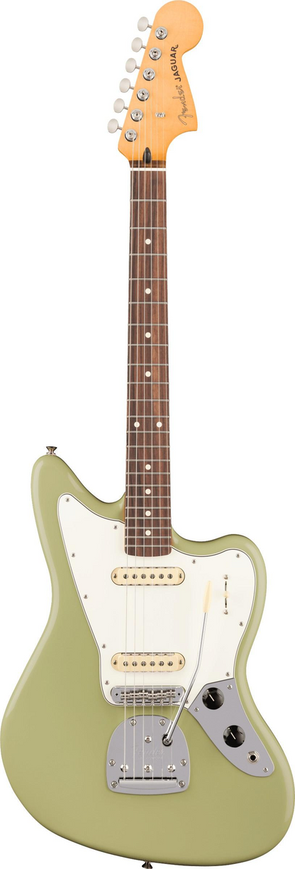 Fender Player II Jaguar Electric Guitar, Rosewood Fingerboard in Birch Green