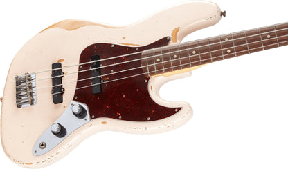 Fender Flea Jazz Bass, Rosewood Fingerboard in Roadworn Shell Pink