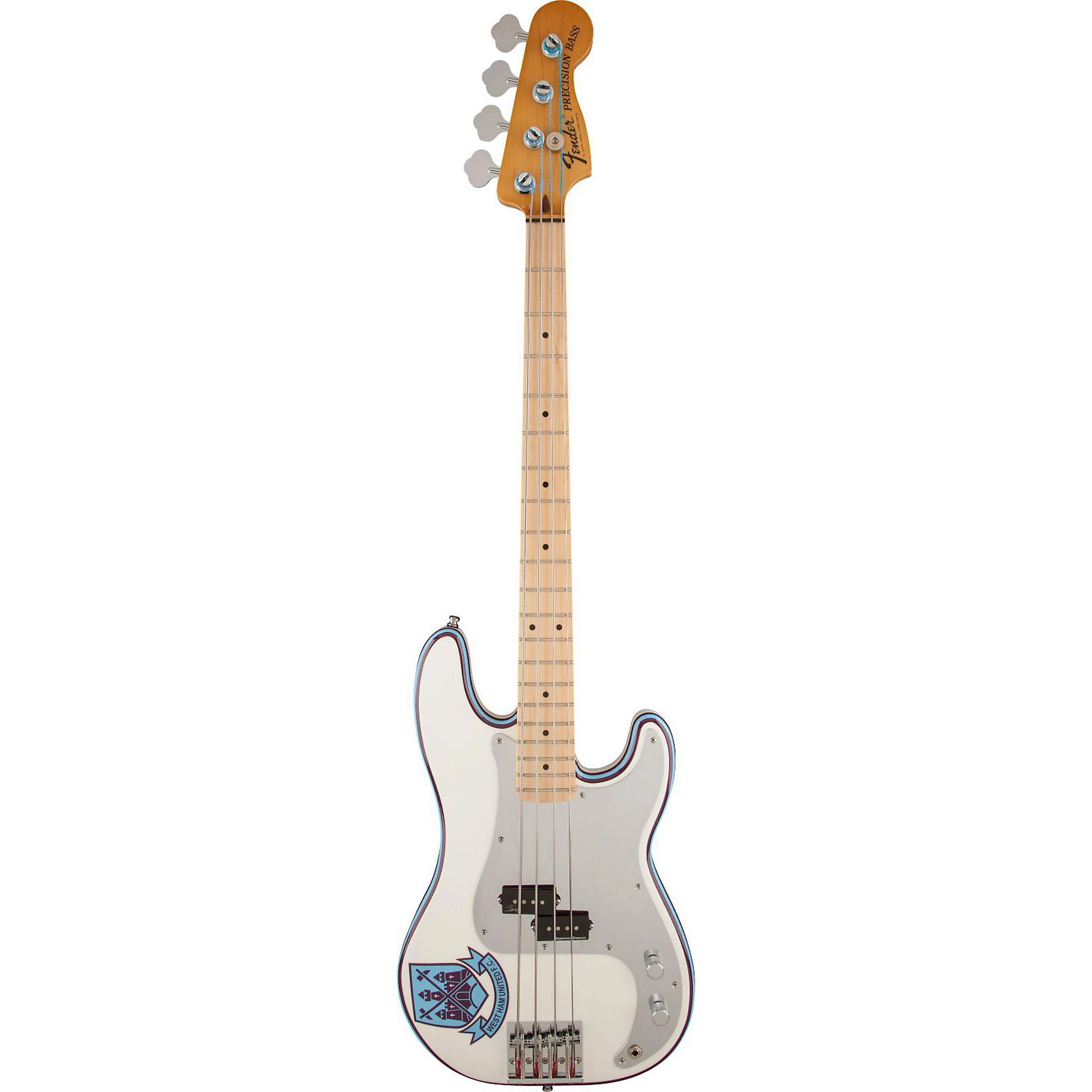 Fender Steve Harris Precision Bass, Maple Fingerboard in Olympic White