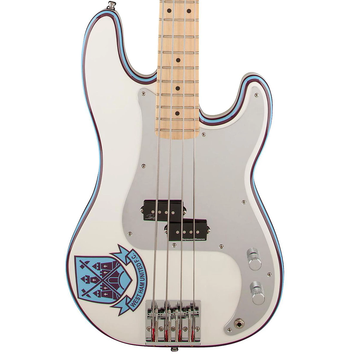 Fender Steve Harris Precision Bass, Maple Fingerboard in Olympic White