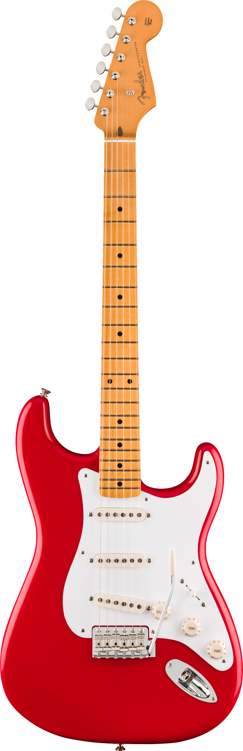 Fender Vintera III Late '50s Stratocaster Electric Guitar, Maple Fingerboard in Dakota Red