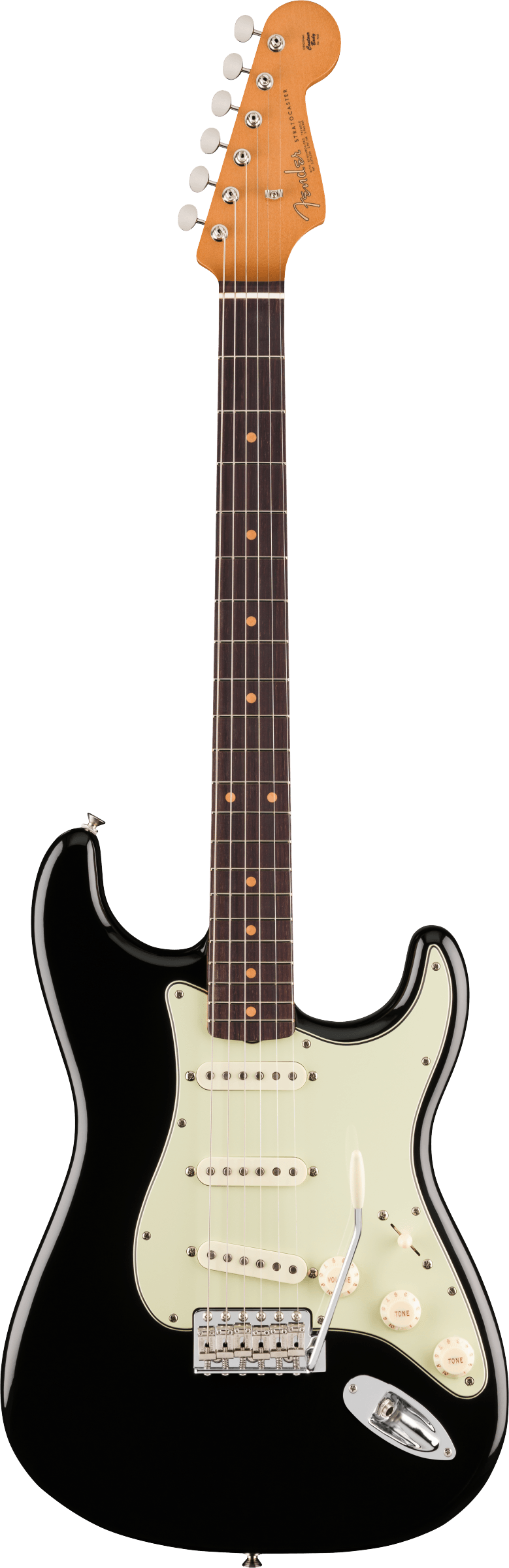 Fender Vintera III Early '60s Stratocaster Electric Guitar, Rosewood Fingerboard in Black