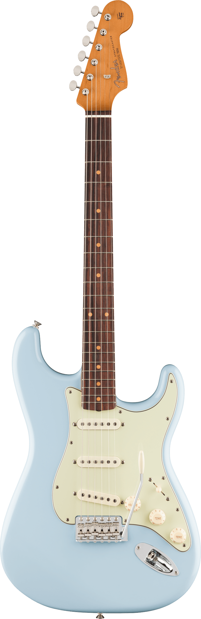 Fender Vintera III Early '60s Stratocaster Electric Guitar, Rosewood Fingerboard in Sonic Blue
