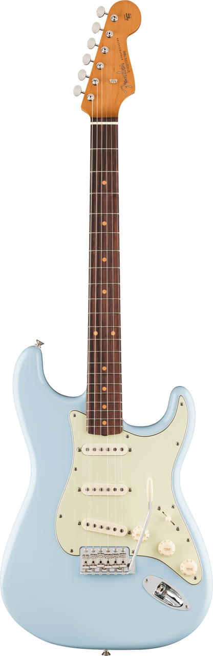Fender Vintera III Early '60s Stratocaster Electric Guitar, Rosewood Fingerboard in Sonic Blue
