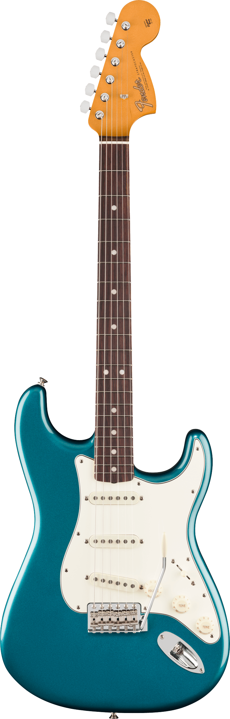 Fender Vintera III Late '60s Stratocaster Electric Guitar, Rosewood Fingerboard in Ocean Turquoise