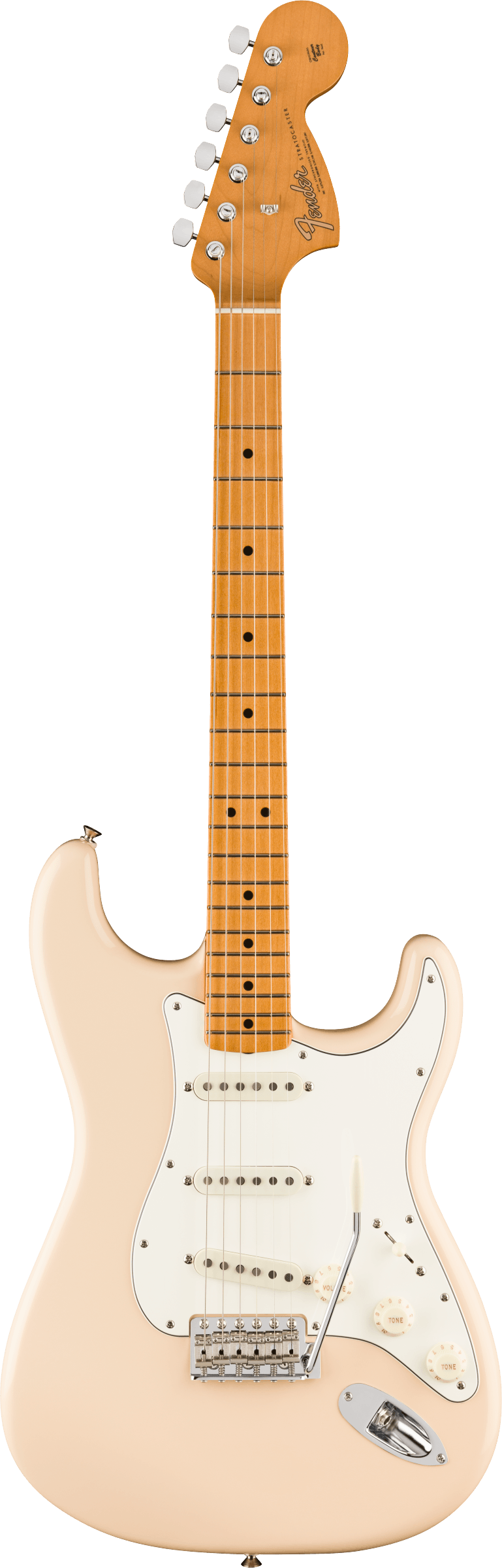 Fender Vintera III Late '60s Stratocaster Electric Guitar, Maple Fingerboard in Olympic White