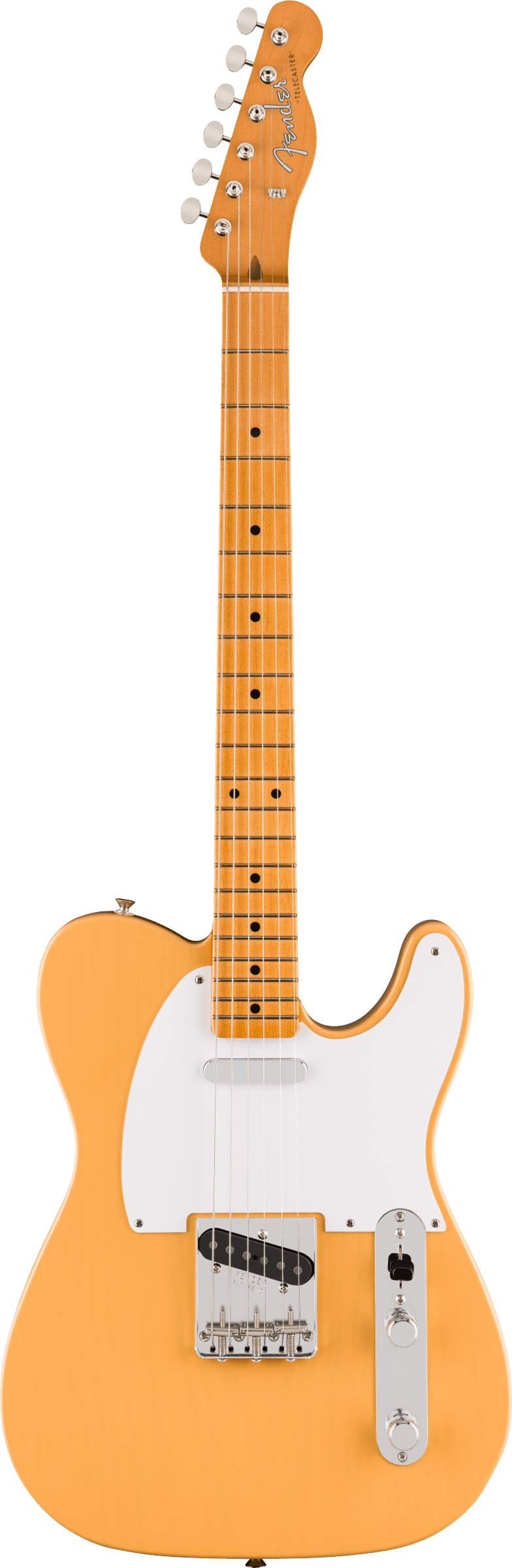 Fender Vintera III Late '50s Telecaster Electric Guitar, Maple Fingerboard in Butterscotch Blonde