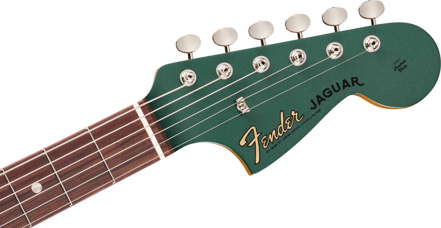 Fender Vintera III Mid '60s Jaguar Electric Guitar, Rosewood Fingerboard in Sherwood Green Metallic