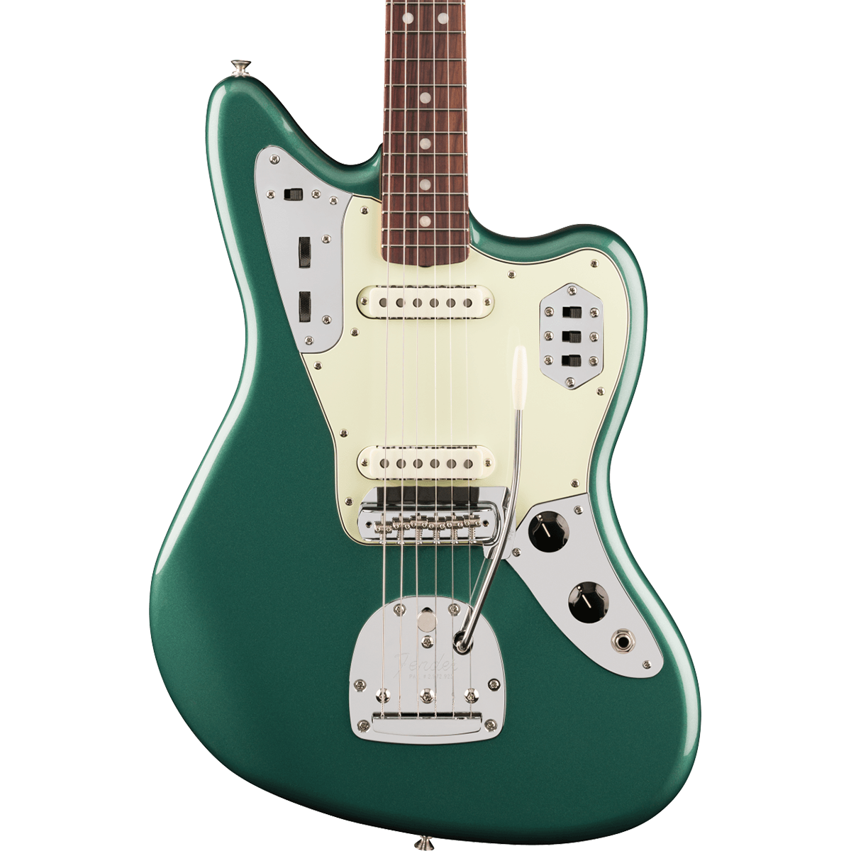 Fender Vintera III Mid '60s Jaguar Electric Guitar, Rosewood Fingerboard in Sherwood Green Metallic