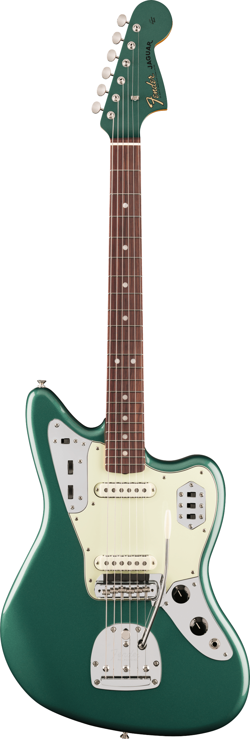 Fender Vintera III Mid '60s Jaguar Electric Guitar, Rosewood Fingerboard in Sherwood Green Metallic