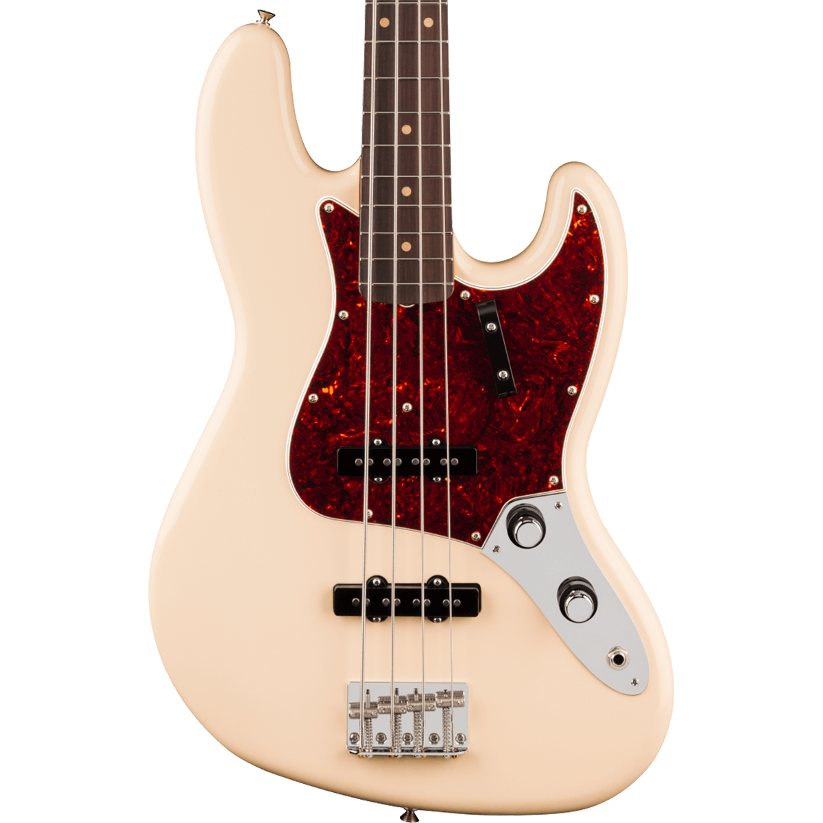 Fender Vintera III Early '60s Jazz Bass Guitar, Rosewood Fingerboard in Olympic White