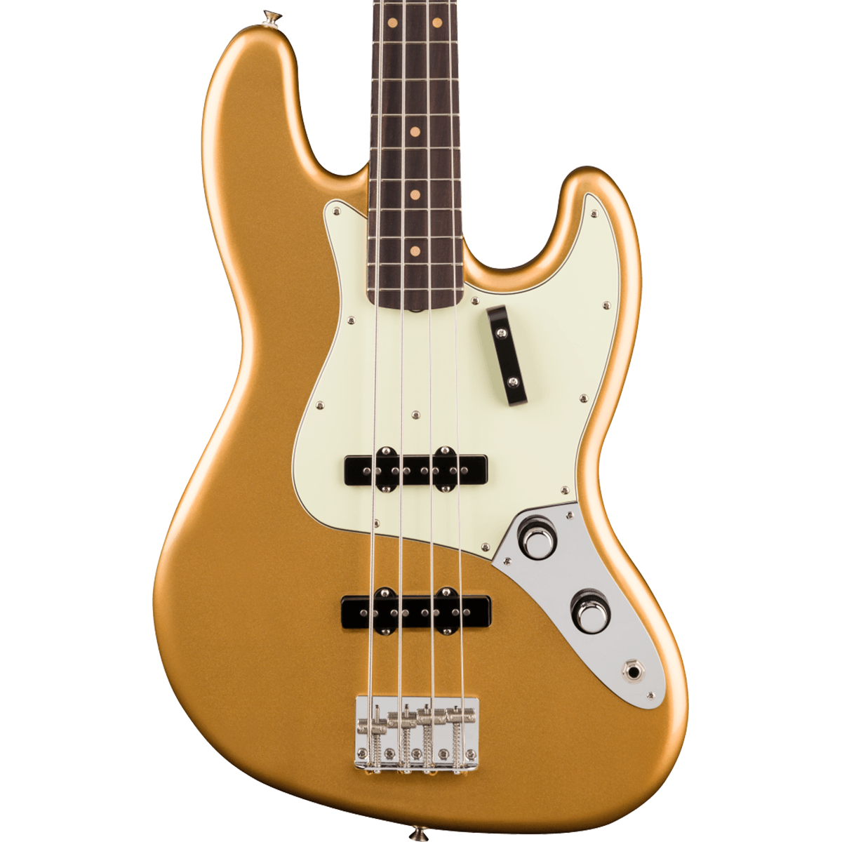 Fender Vintera III Early '60s Jazz Bass Guitar, Rosewood Fingerboard in Aztec Gold