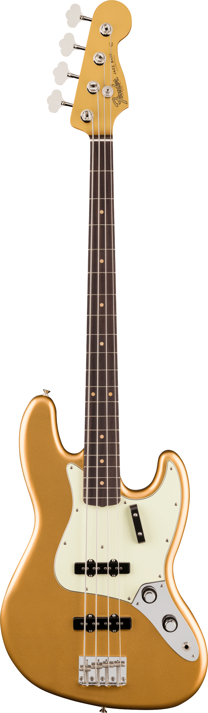 Fender Vintera III Early '60s Jazz Bass Guitar, Rosewood Fingerboard in Aztec Gold
