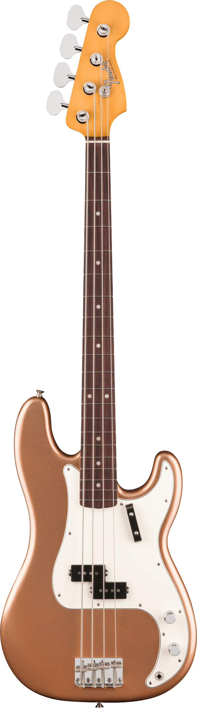 Fender Vintera III Late '60s Precision Bass Guitar, Rosewood Fingerboard in Firemist Gold