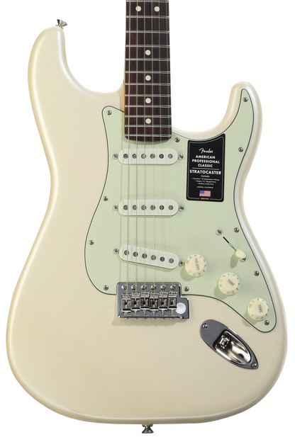 Fender Limited Edition American Pro Classic Stratocaster, Rosewood Fingerboard in Olympic Pearl